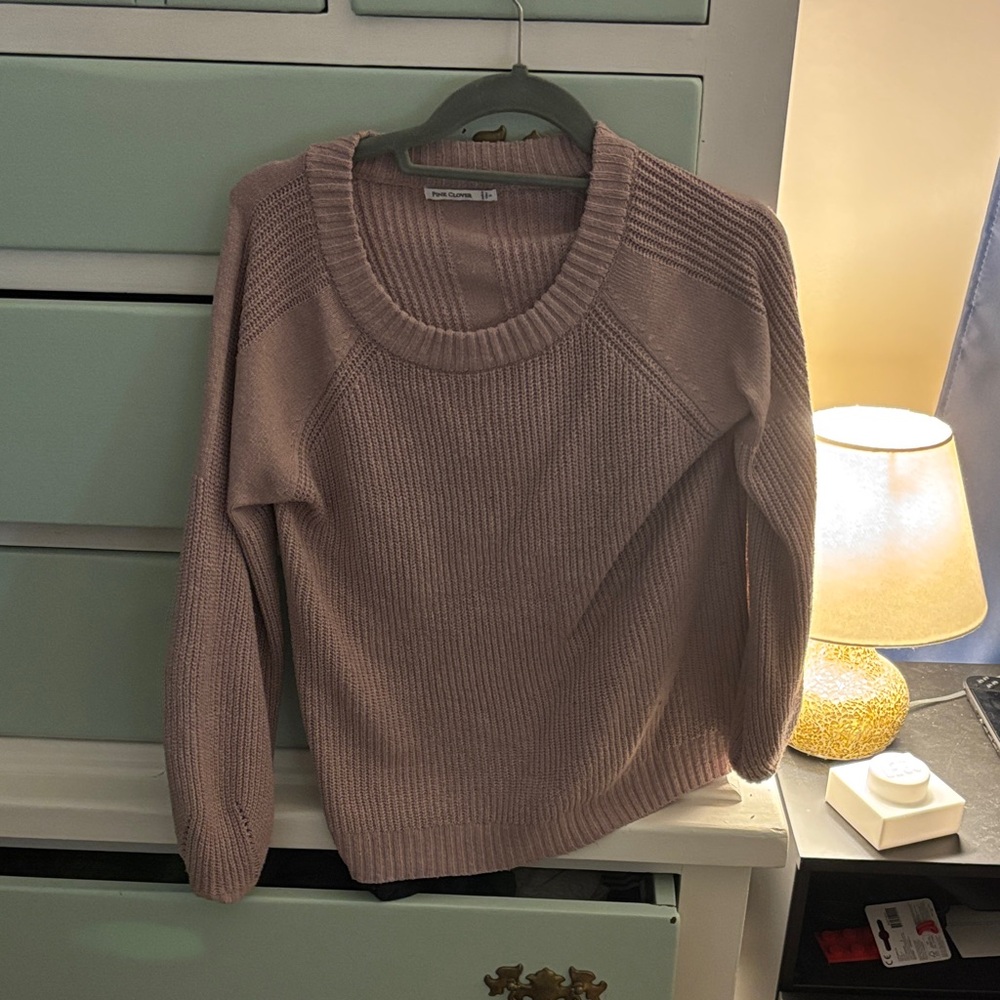 Pink Clover Mauve Crew Neck Sweater